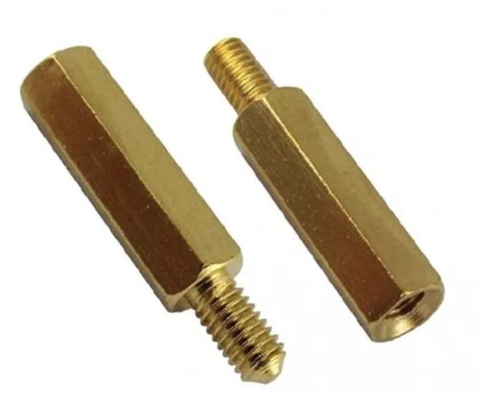 M3 X 8 + 6 มิลลิเมตร Hex ทองแดง Standoff Screw สําหรับ PCB Spacer มาตรฐาน ANSI