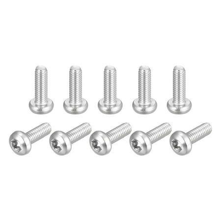 M4x16mm Torx เครื่องรักษาความปลอดภัยสกรู 316 สแตนเลส หัวกระป๋อง