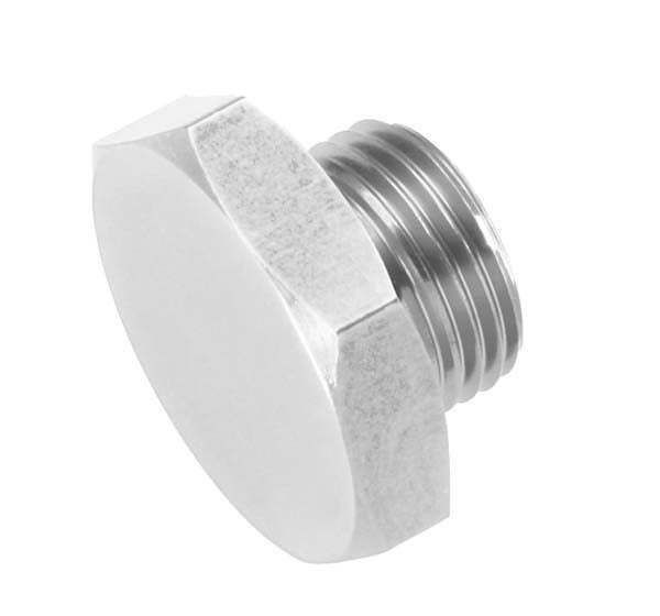 814-16-5 -16 AN สายตรง (O-ring) Port Plug-Clear CNC METAL PARTS