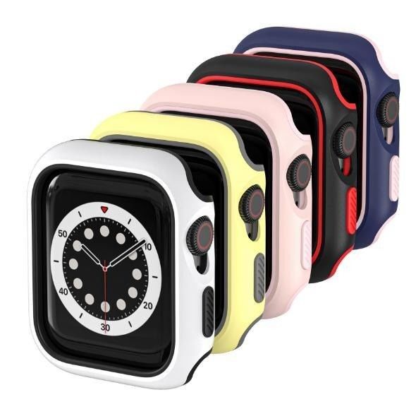 Can Custom Drop Resistant Dual Colour Protective Case TPU Protective Smart Watch Case ใส่ในกระเป๋าสตาร์ทวอช