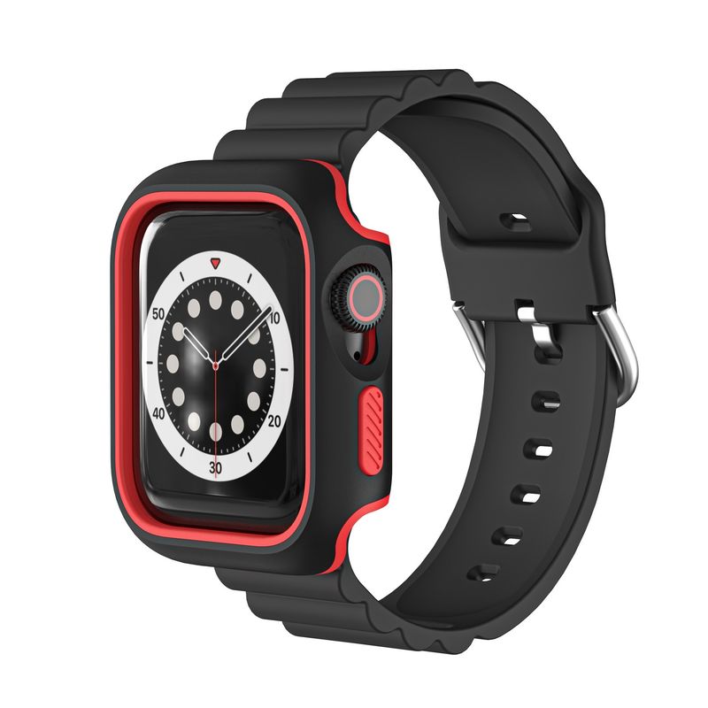 Can Custom Drop Resistant Dual Colour Protective Case TPU Protective Smart Watch Case ใส่ในกระเป๋าสตาร์ทวอช