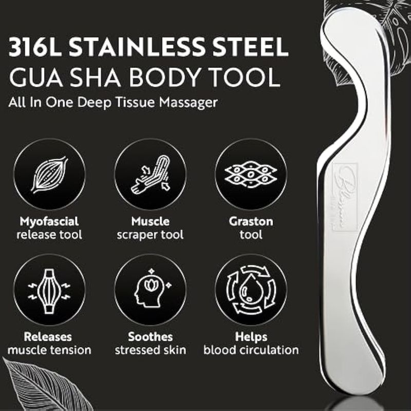 316L สแตนเลสทรง C IAS TM อุปกรณ์สําหรับการป้องกันและการฟื้นฟู - Graston Massage Blade Made