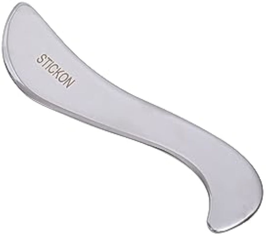 ESTINK Guasha Scraping เครื่องมือนวด สแตนเลส อัพเกรดกล้ามเนื้อ Scraper สําหรับเนื้อเยื่ออ่อนกระตุ้นหลังขา คอ
